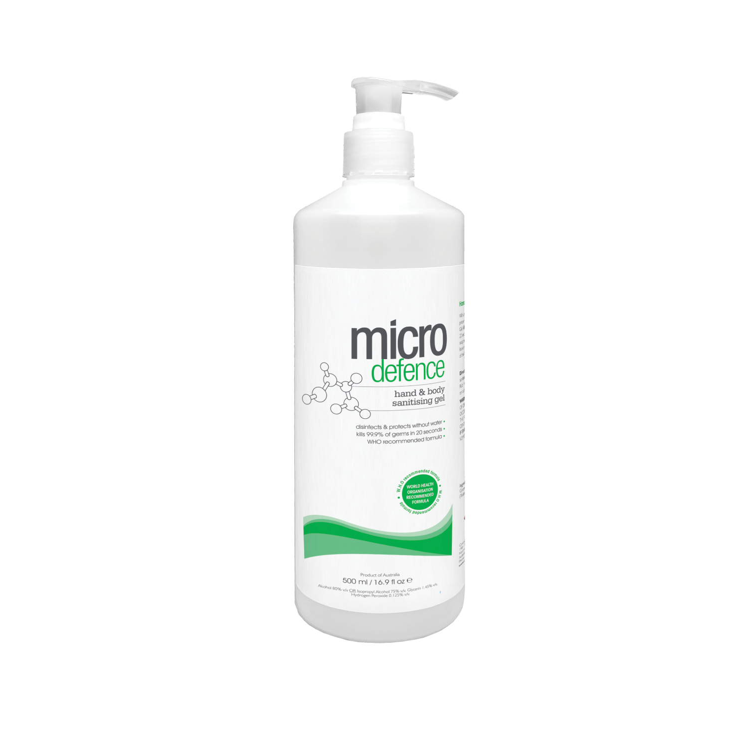 MICRO DEFENCE HAND AND BODY SANITISING GEL
