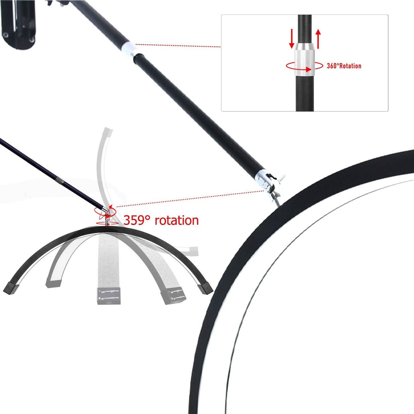 LUNA GLOW BEAUTY MOON LIGHT-  WALL/ROOF MOUNT