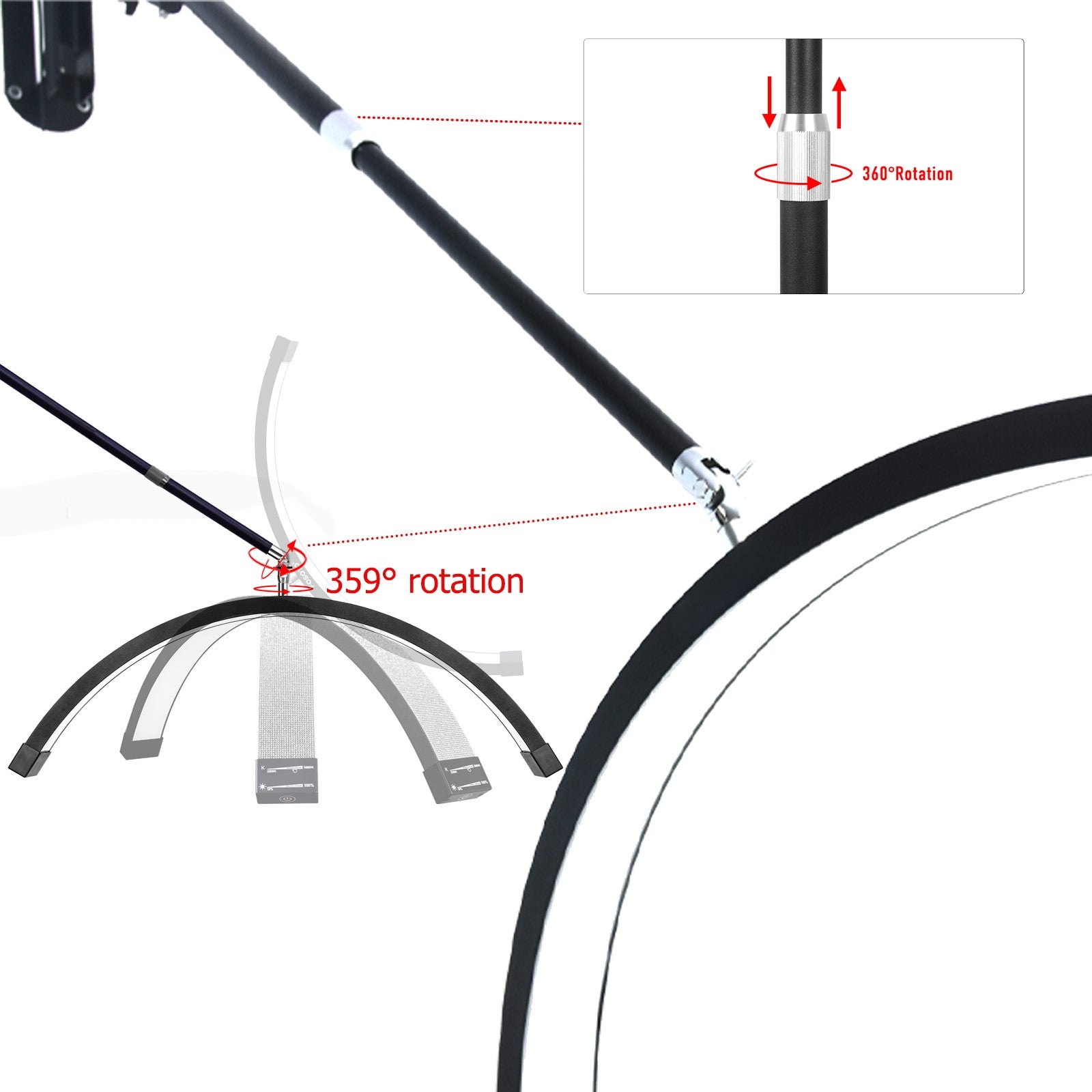 LUNA GLOW BEAUTY MOON LIGHT-  WALL/ROOF MOUNT