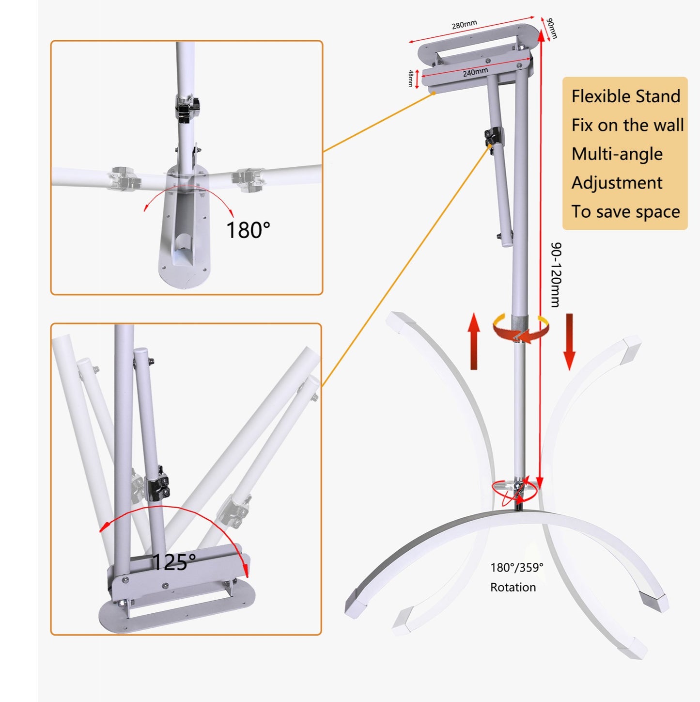 LUNA GLOW BEAUTY MOON LIGHT-  WALL/ROOF MOUNT
