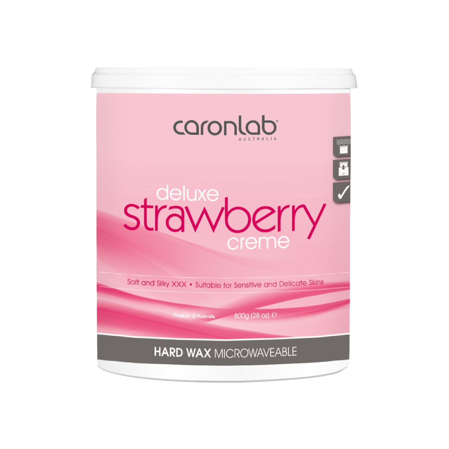 Strawberry Creme Hard Wax Microwaveable 800G
