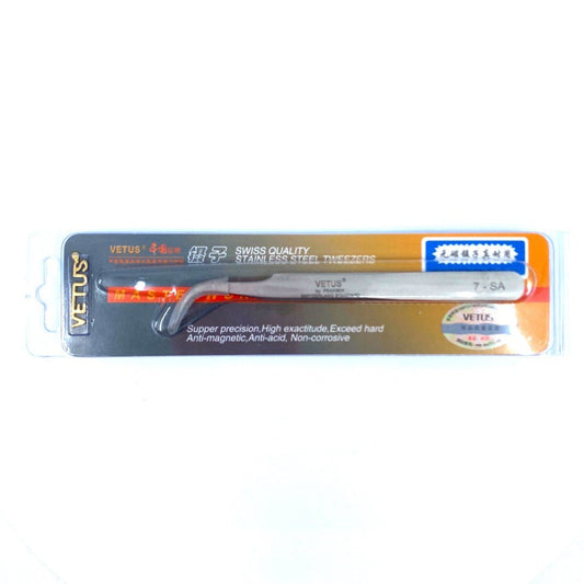 VETUS 7-SA BENT TWEEZER