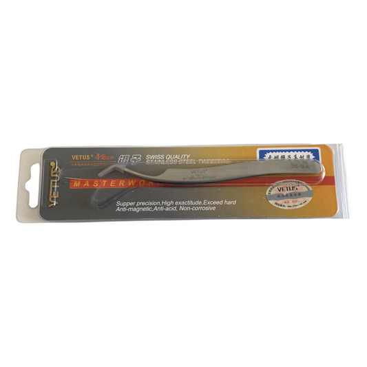 VETUS 38-SA BENT TWEEZER