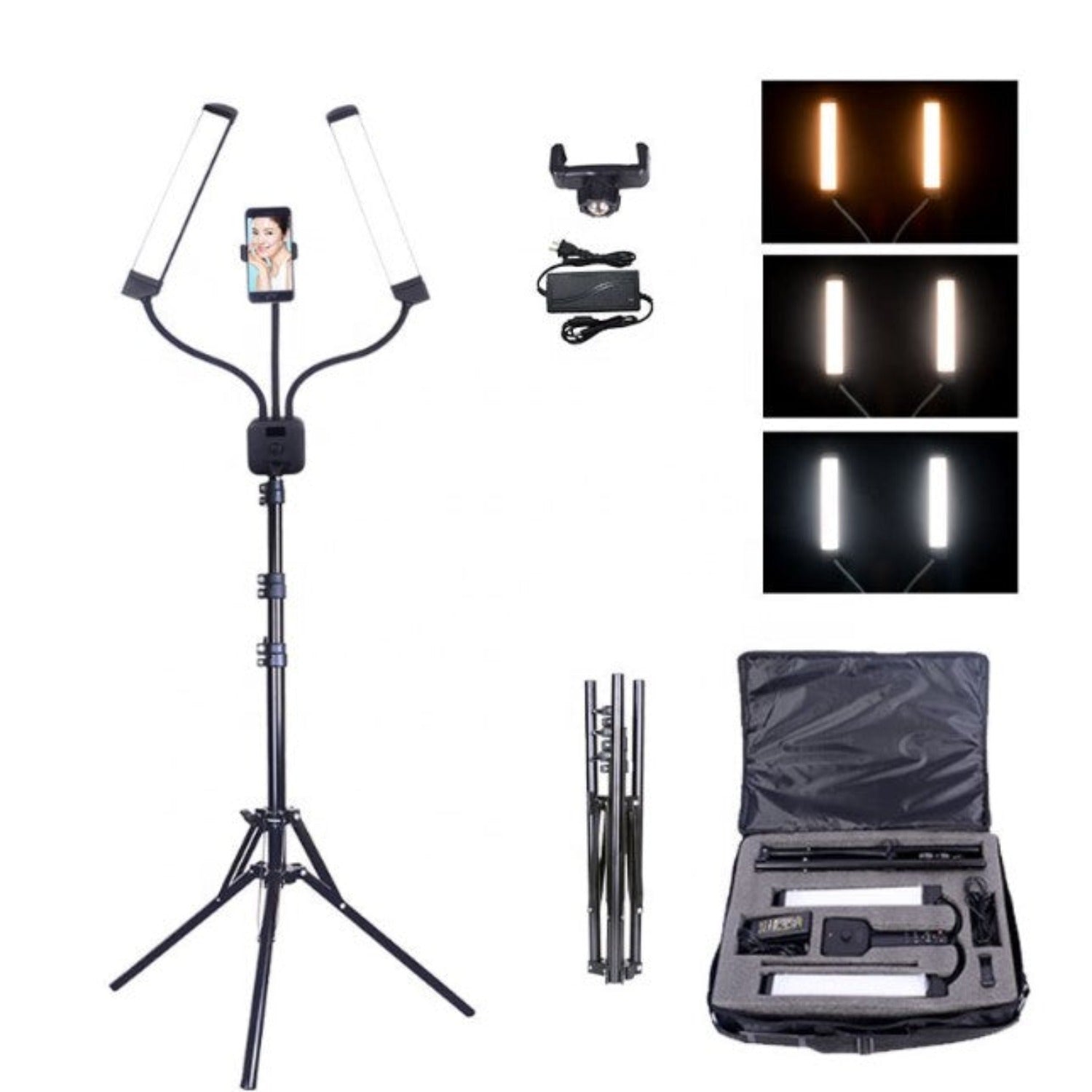 Professional LED Salon Light - Dual Arm