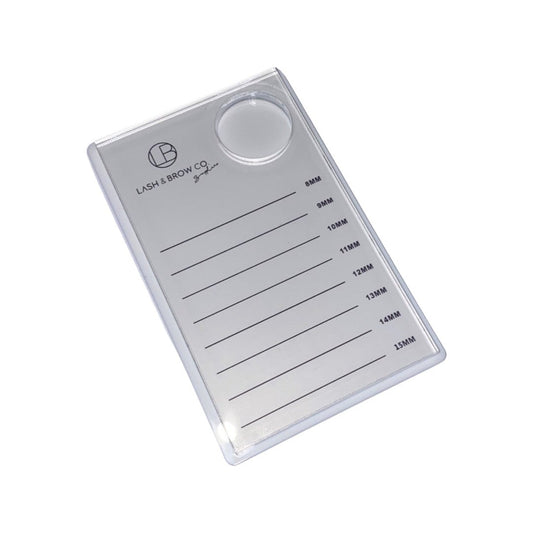 White Acrylic Lash Tile with Glue Stone Holder