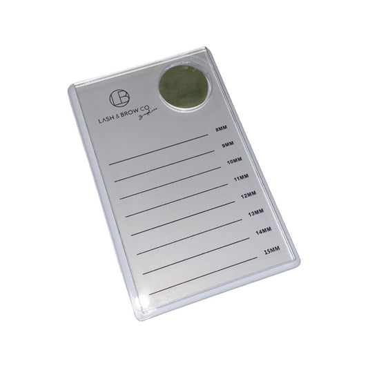 White Acrylic Lash Tile with Glue Stone Holder