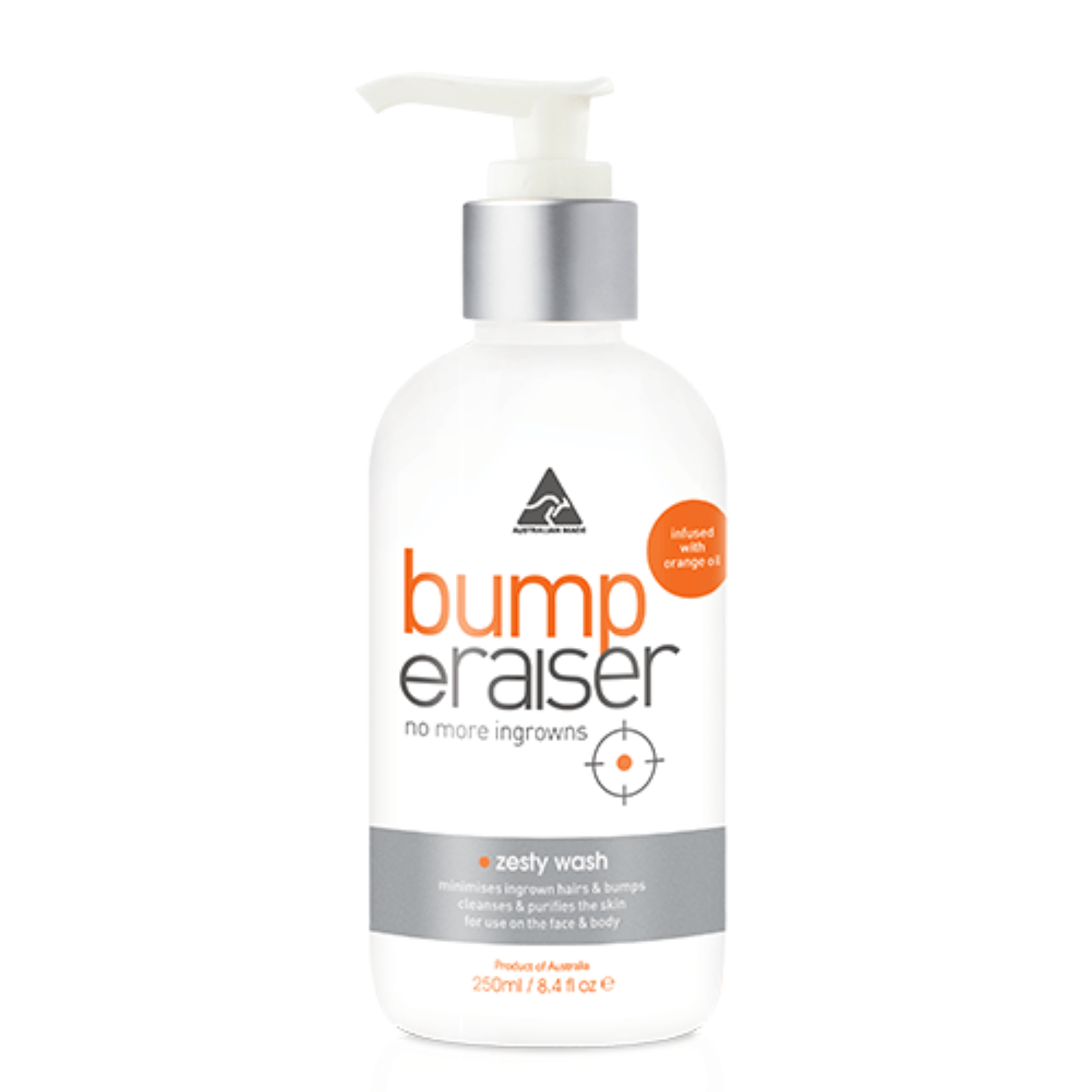 BUMP ERAISER ZESTY WASH 250ML